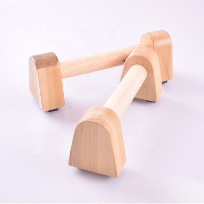 Mini Wood parallettes, wood push up bar