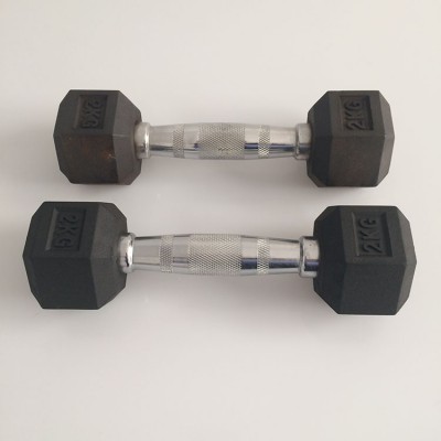 Hex Rubber Dumbbells with Customized Logo