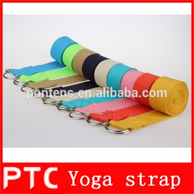 High quality yoga accessories stretch straps/webbing cotton yoga strap