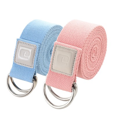 Yoga Strap Cotton Belts/Yoga Stretch Elastic Straps with Buckle